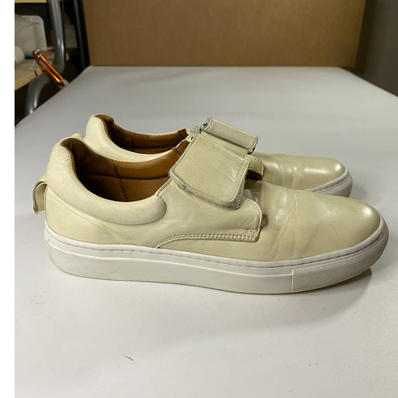 RARE Rachel Comey Flix Leather Skate Sneakers Strap Women's 38 US 8 Cream - Picture 3 of 8